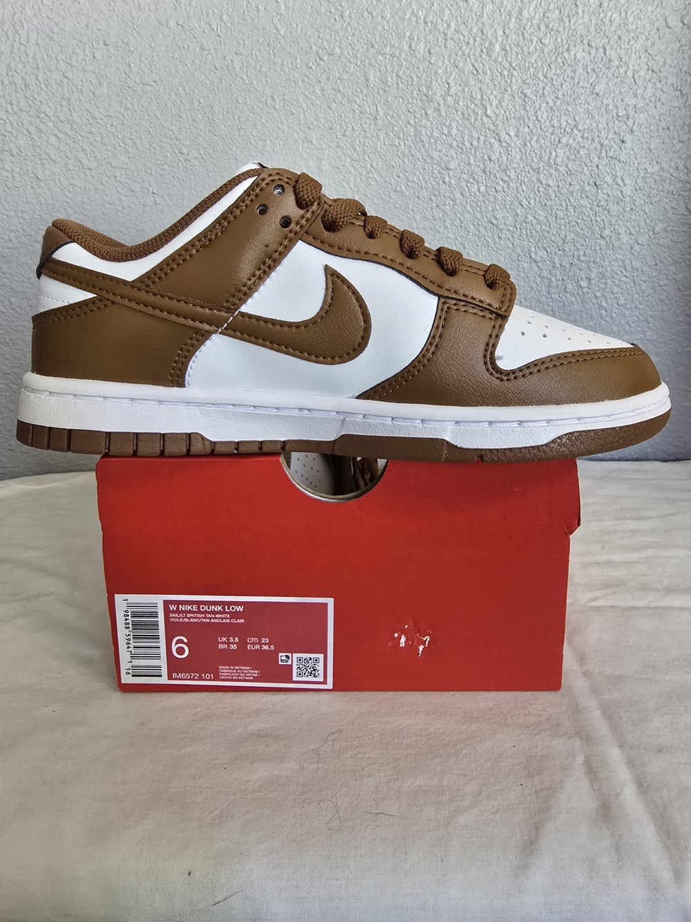 Nike Dunk Low Brown and White Low-Top Sneakers